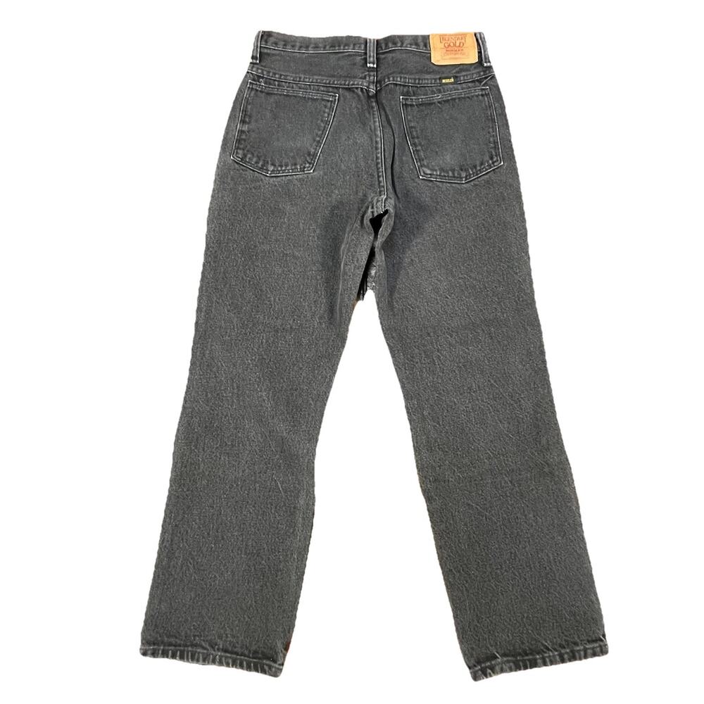 Legendary Gold Rustler Jeans 29x28 Black USA Straight